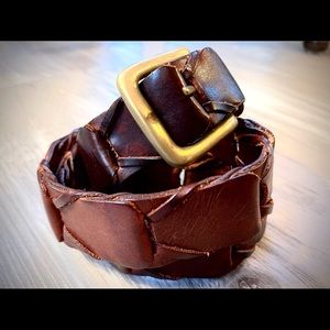 Vintage Polo Ralph Lauren Handmade Full Grain Leather Belt Size 28 - 32/3in